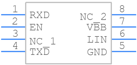 NCV7329D10R2G - onsemi - PCB symbol