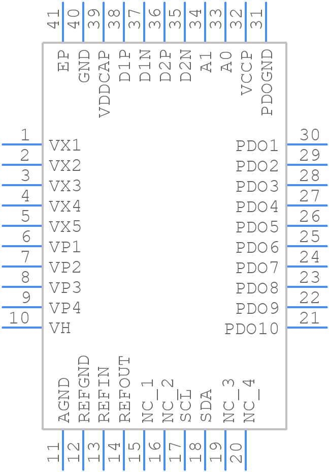 ADM1063ACPZ - Analog Devices - PCB symbol