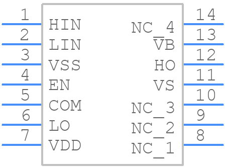 FAD7191M1X - onsemi - PCB symbol