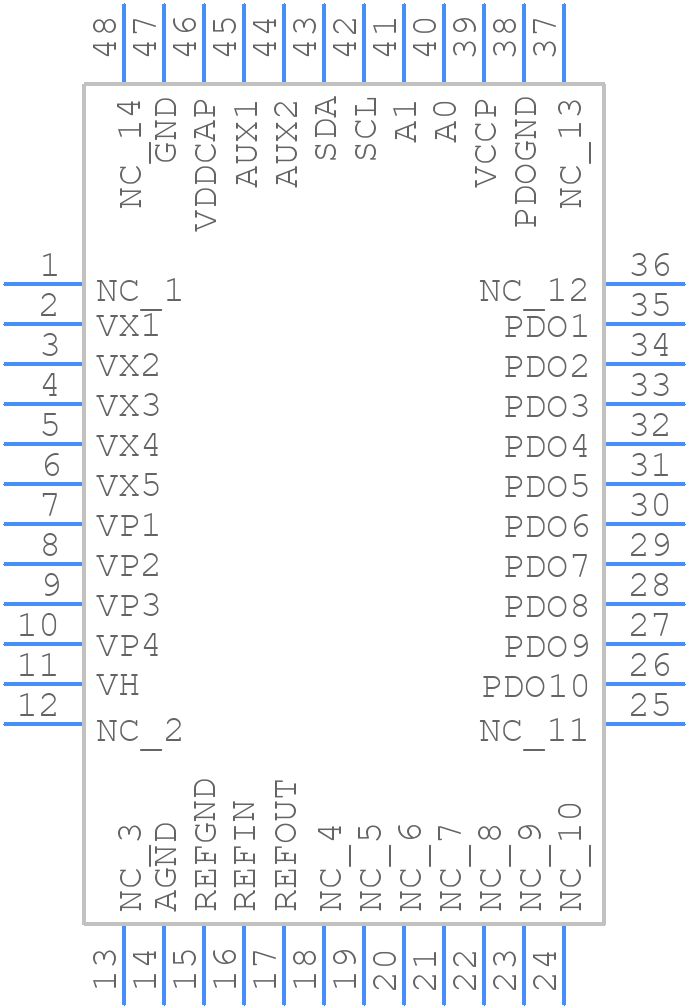 ADM1064ASUZ - Analog Devices - PCB symbol