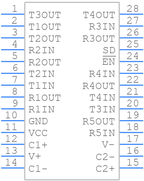 ADM211ARSZ - Analog Devices - PCB symbol