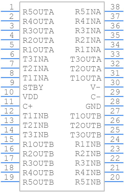 ADM2209EARUZ - Analog Devices - PCB symbol