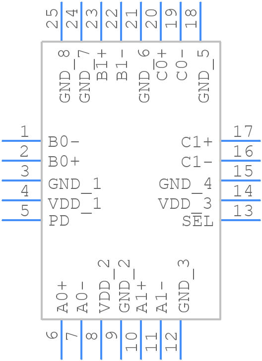 PI2DBS32212XEBEX - Diodes Incorporated - PCB symbol