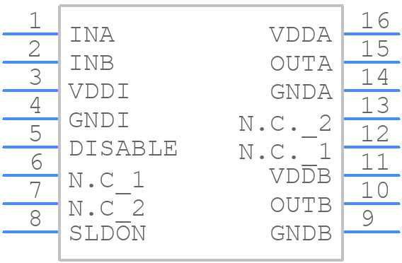 2EDS8265HXUMA1 - Infineon - PCB symbol
