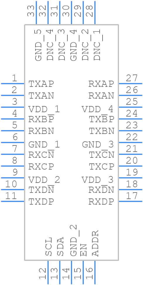 PI2EQX16924 - Diodes Incorporated - PCB symbol