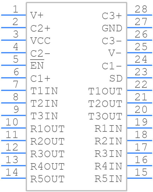 ADM3311EARUZ - Analog Devices - PCB symbol