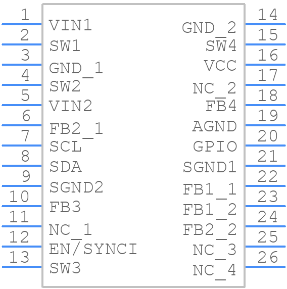 MP5470GL-XXXX - Monolithic Power Systems (MPS) - PCB symbol