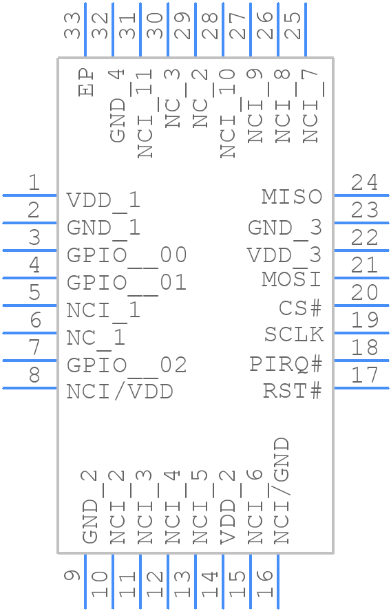 SLB9672FW16 - Infineon - PCB symbol