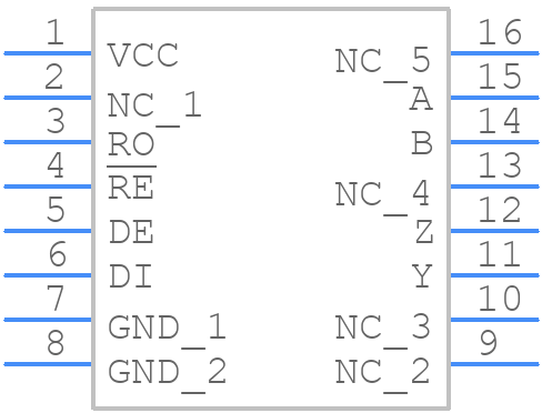 ADM489ARUZ - Analog Devices - PCB symbol