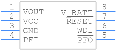 ADM692ANZ - Analog Devices - PCB symbol