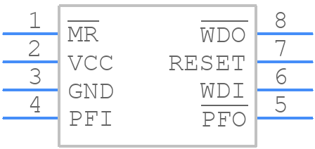 ADM706PARZ - Analog Devices - PCB symbol