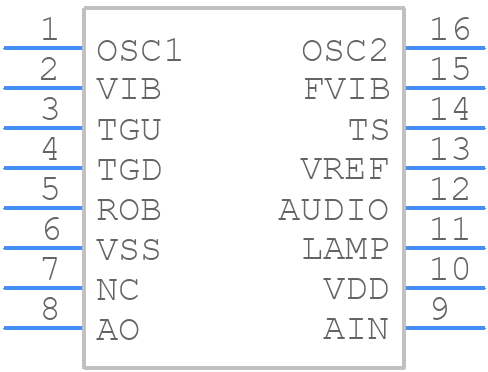 HT8950A - Holtek - PCB symbol