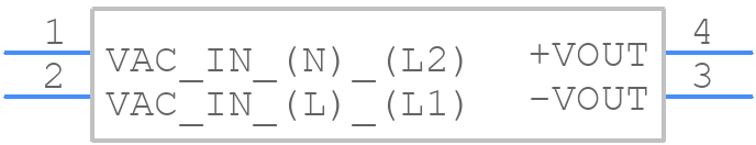 RAC15-12SK/480 - RECOM Power - PCB symbol