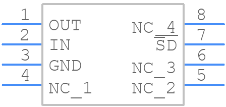 ADP3333ARMZ-2.5-R7 - Analog Devices - PCB symbol