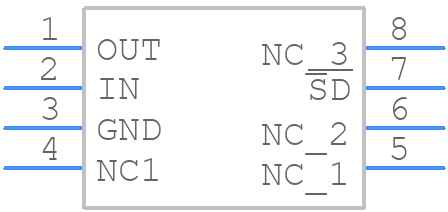 ADP3333ARMZ-3.15R7 - Analog Devices - PCB symbol