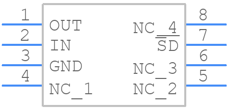 ADP3333ARMZ-5-R7 - Analog Devices - PCB symbol