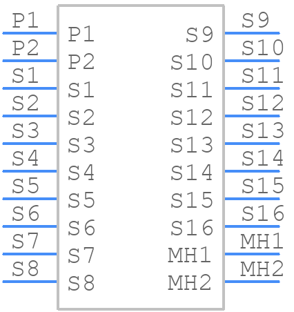 BCL-C18LFDG1 - Honda Connectors - PCB symbol