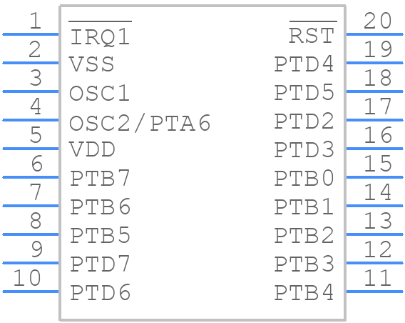MCHC908JK3ECPE - NXP - PCB symbol
