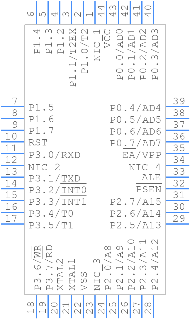 P80C31SBAA - NXP - PCB symbol