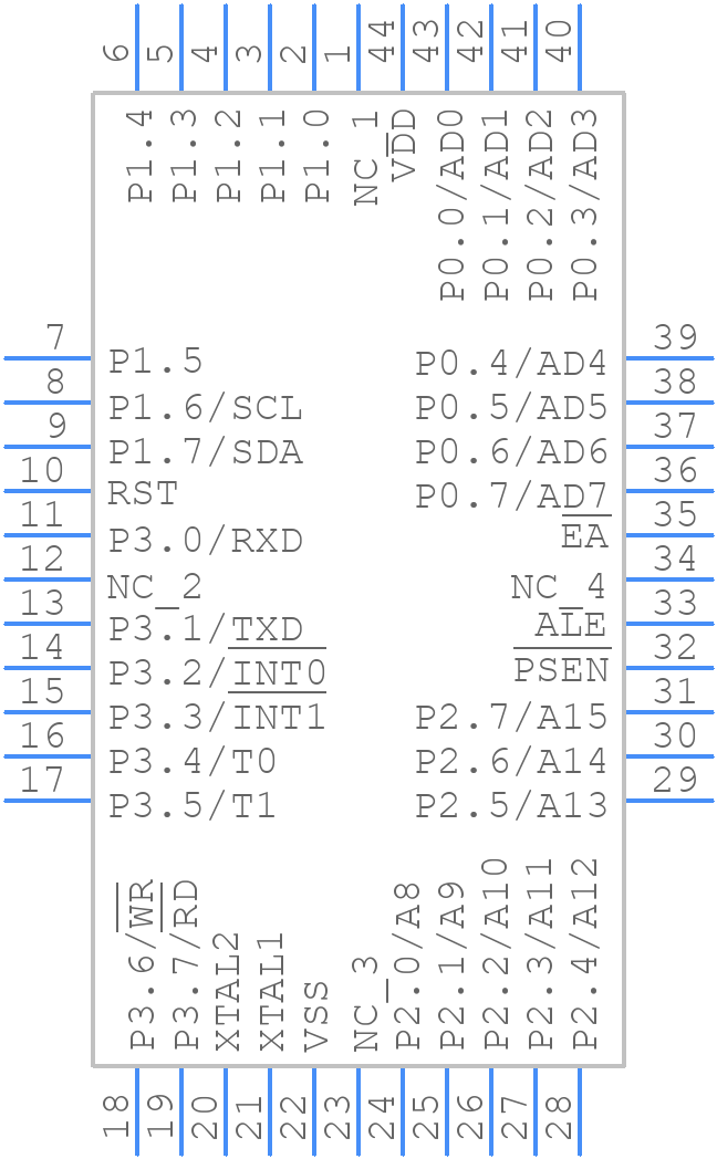 P80C652EBA/04,512 - NXP - PCB symbol