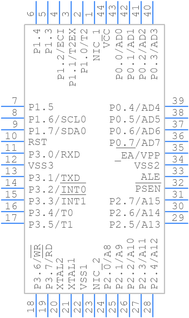 P87C654X2FA - NXP - PCB symbol