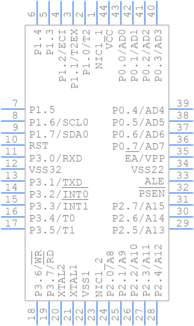 P87C654X2FA,529 - NXP - PCB symbol