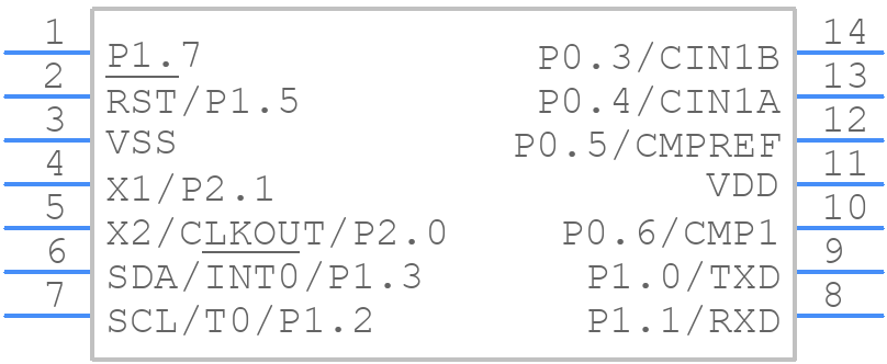 P87LPC760BN,112 - NXP - PCB symbol