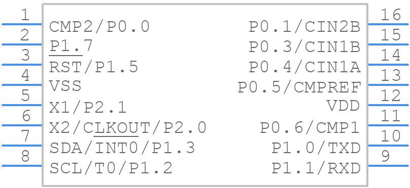 P87LPC761BN,112 - NXP - PCB symbol