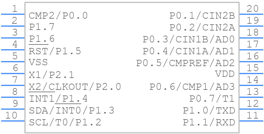 P87LPC767FN,112 - NXP - PCB symbol