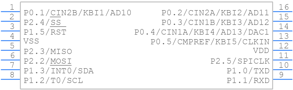 P89LPC916FDH,118 - NXP - PCB symbol