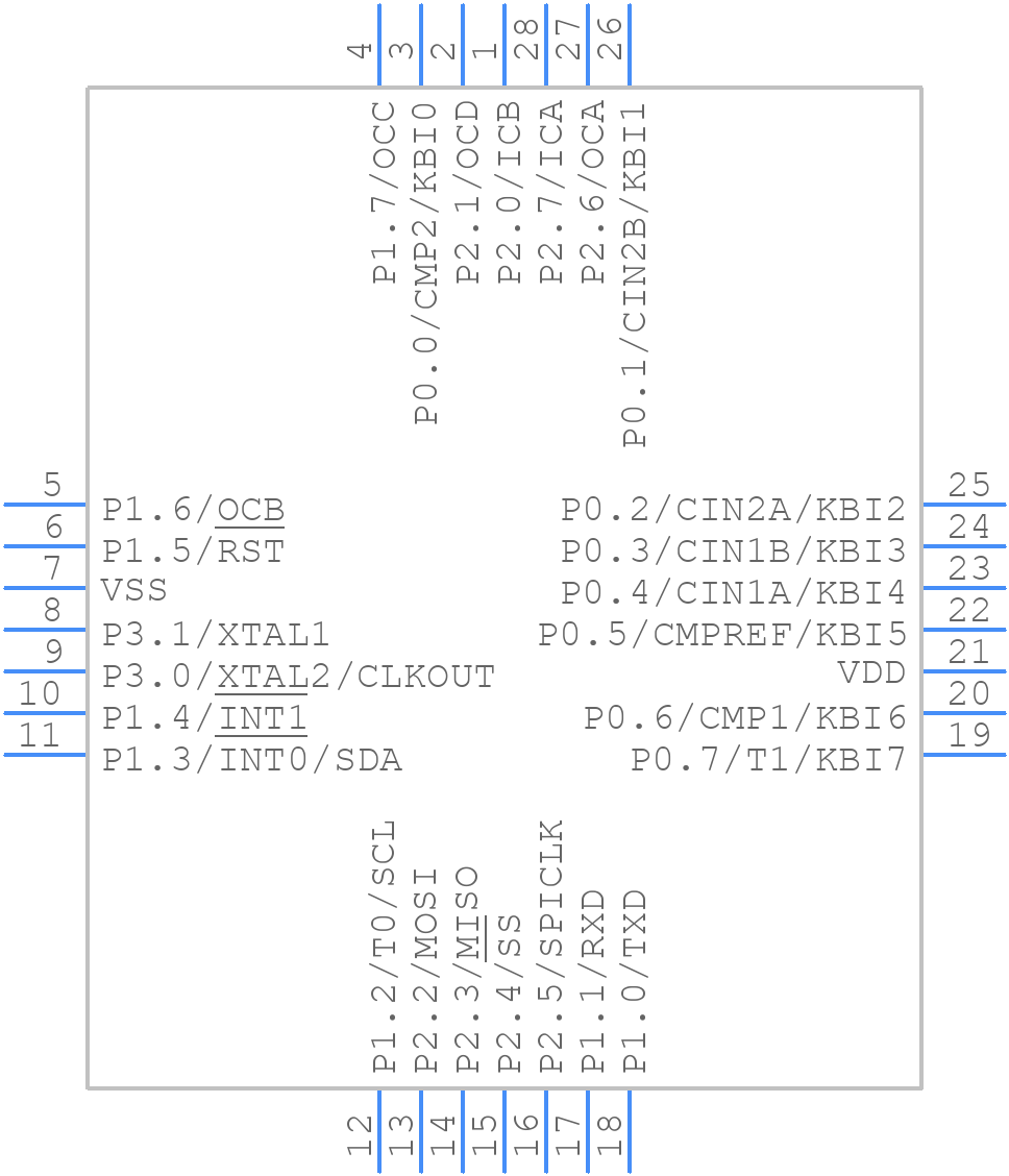 P89LPC932A1FA,112 - NXP - PCB symbol