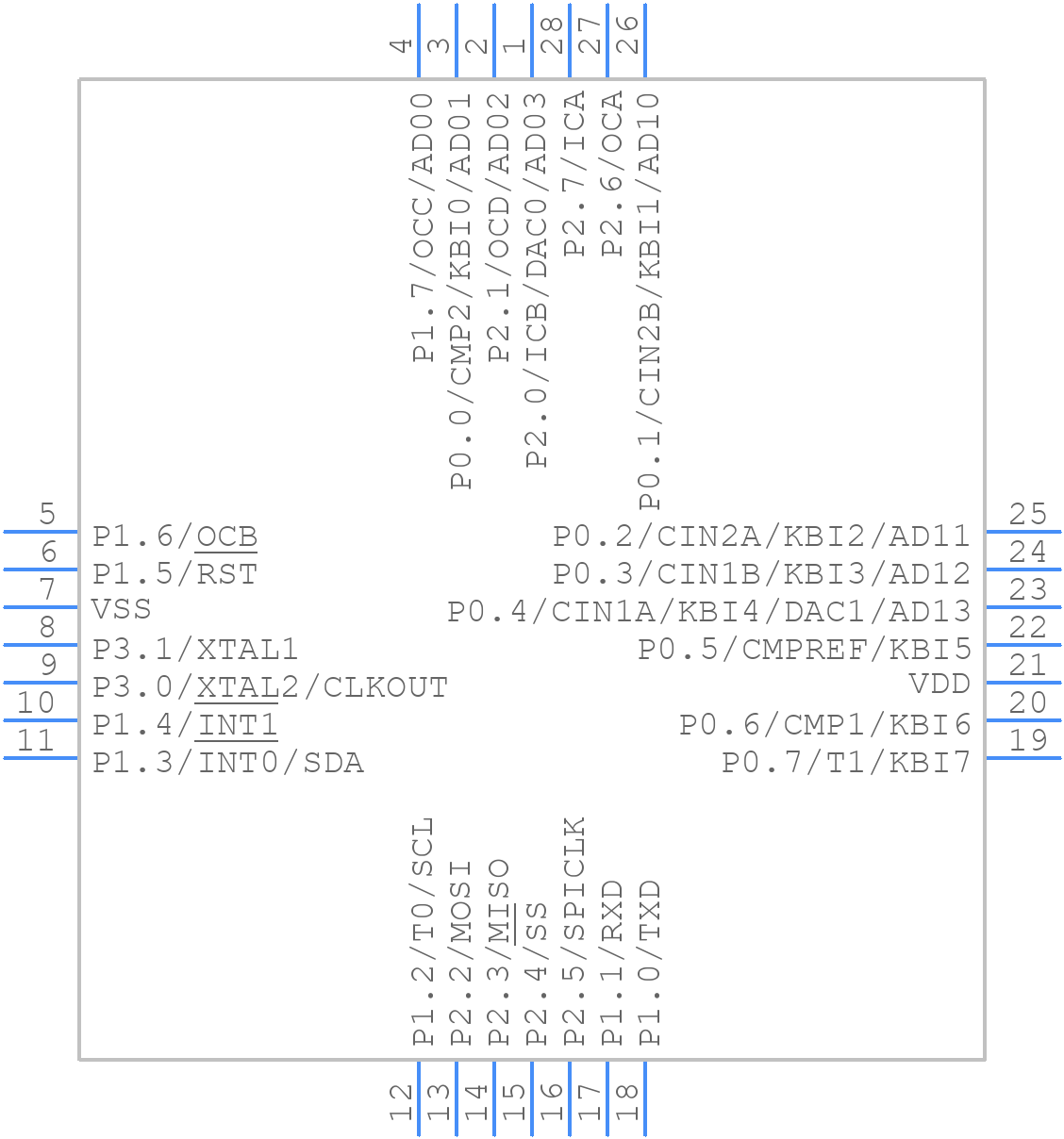 P89LPC935FA,129 - NXP - PCB symbol