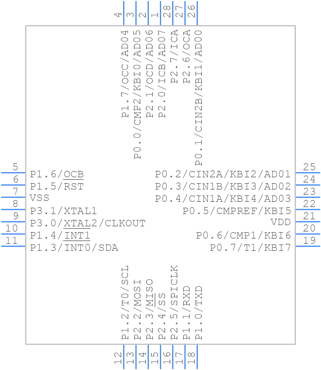 P89LPC938FA,129 - NXP - PCB symbol