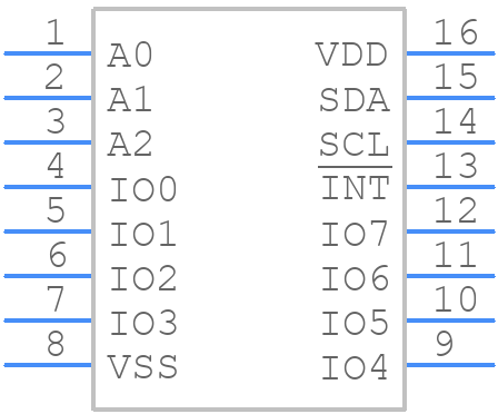 PCA9554N,112 - NXP - PCB symbol
