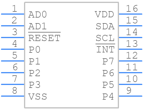 PCA9672D,518 - NXP - PCB symbol