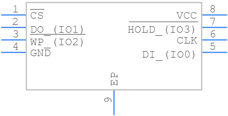 W25N512GWEIU - Winbond - PCB symbol