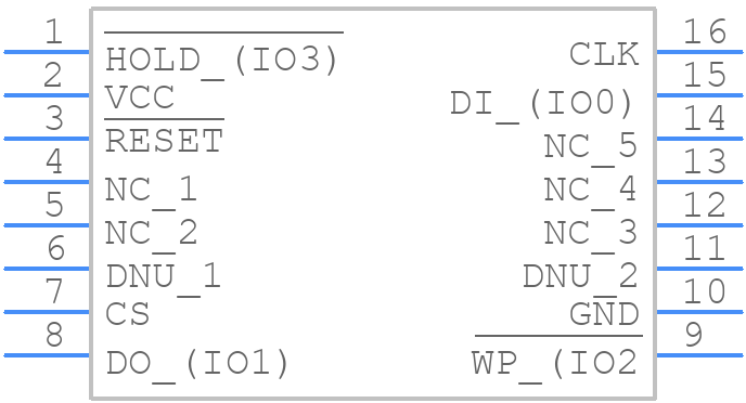 W25Q01NWSFIQ - Winbond - PCB symbol