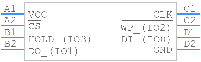 W25Q40EWBYIG - Winbond - PCB symbol