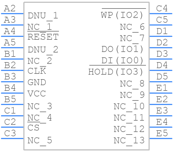 W25Q512NWBIQ - Winbond - PCB symbol