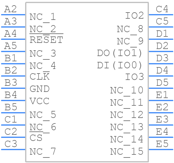 W25Q64JWTBIM - Winbond - PCB symbol