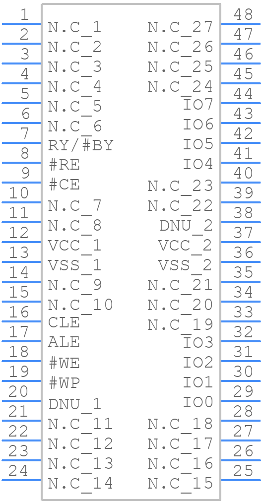 W29N01HVSJNF - Winbond - PCB symbol