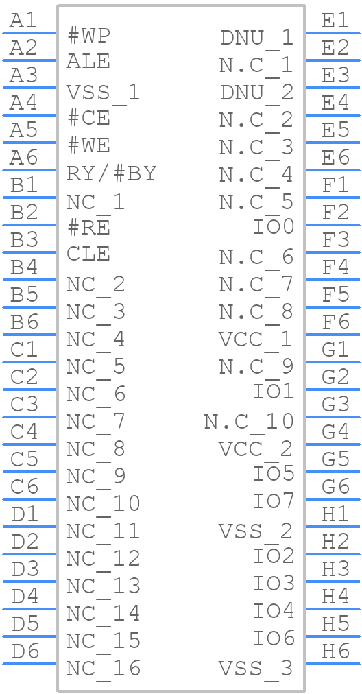 W29N01HZDINA - Winbond - PCB symbol