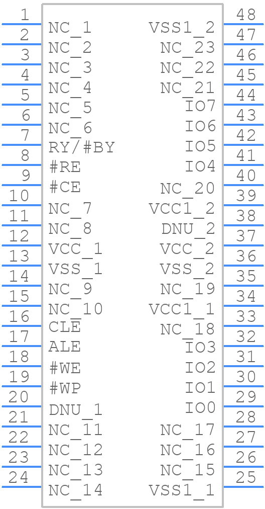 W29N02KVSIAE - Winbond - PCB symbol