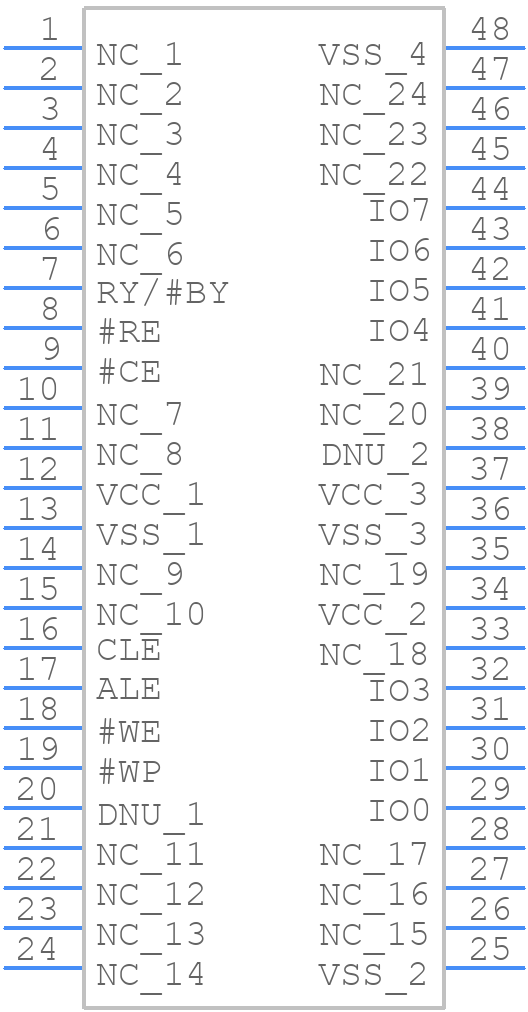W29N02KVSIAF - Winbond - PCB symbol