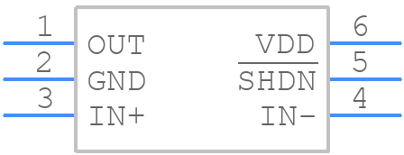 TLV2620IDBVR - Texas Instruments - PCB symbol