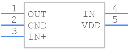 TLV2621IDBVR - Texas Instruments - PCB symbol