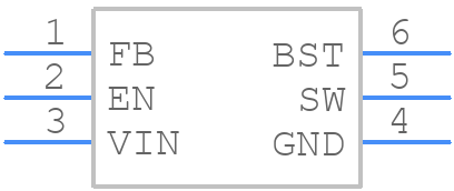 AP63300 - Diodes Incorporated - PCB symbol