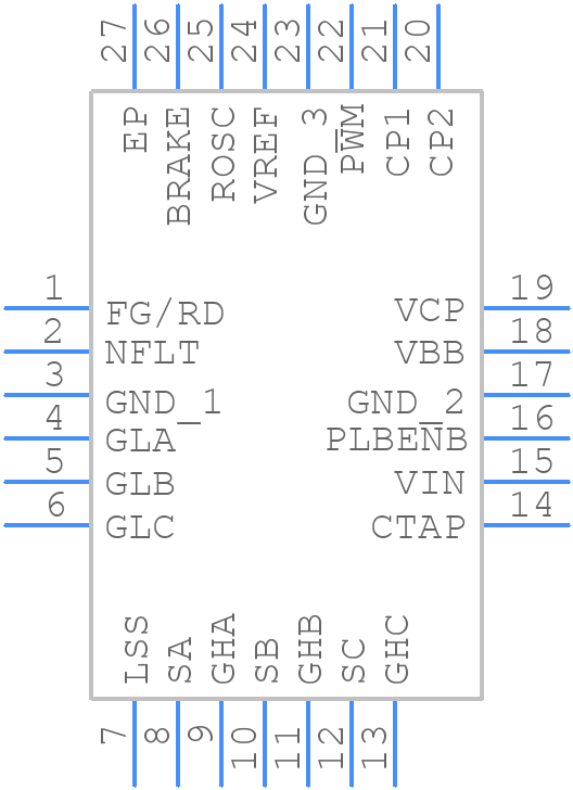 A89332GEXSR - Allegro Microsystems - PCB symbol