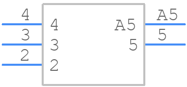 DC-044B-3A-2.5 - XKB Connectivity - PCB symbol