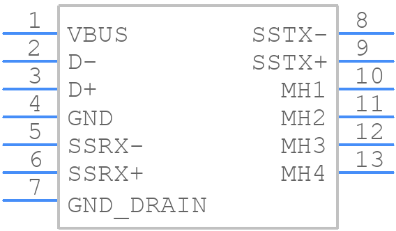 GSB31213R1C5HR - Amphenol Communications Solutions - PCB symbol